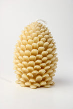 Load image into Gallery viewer, Beeswax Candle Large Pinecone
